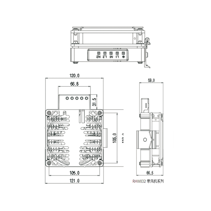 省空間型風扇加熱器RHW 032系列